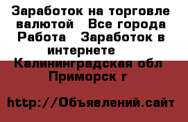 Заработок на торговле валютой - Все города Работа » Заработок в интернете   . Калининградская обл.,Приморск г.